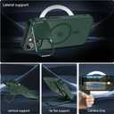 Innaght Magnetic for iPhone 15 Case with Stand,Compatible with MagSafe,Rugged,Heavy Duty,Protective case Kickstand,[Built-in Invisible Stand],Green