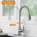 KEER Touch Stainless Steel Kitchen Faucet with Pull-Down Sprayer,Brushed Nickel