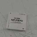 NP-F970 Battery 6600mAh Large Capacity Li-ion Battery with Type-C Charging Port Power Indicators for Camera Monitors LED Video Lights White