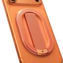 andobil [2026 All-New] Magnetic Phone Grip for Magsafe with Finger Strap [Comfortable & Durable] Magnetic Phone Ring Holder for MagSafe Accessories & iPhone 17 Air 16 Pro Max Plus 15 14 13 12, Orange
