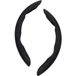 2 Pcs Car Steering Wheel Cover for Tesla Model S 2016 2017 2018 2019 2020 2021 2022-pr, Breathable All-Season Comfort Steering Wheel Cover Segmentation Wheel Cover Car Accessories (normal)