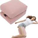 Knee Pillow for Side Sleepers, Leg Support Pillow for Hip Pain Smooth Spine Alignment for Better Sleep, Ideal Pillows for Side Sleeping Knee and Back Pain Relief, Pink