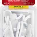 Command Medium Utility Hooks, 20 Hooks and 24 Strips, Damage-Free Hanging Wall Hook with Adhesive Strips, No Tools Great for Hanging, Organization and Storage, Holds up to 3 lb