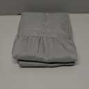 Grey Bed Skirt Full Size Ruffled Bed Skirt with Split Corners, 16 Inch Drop Dust Ruffle Bed Skirts with Platform, Grey