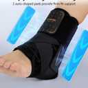 Slim-Fit Ankle Brace for Sprained Ankle, Quick Lace Up Ankle Support for Women Men with 2 Auto-Shaped Pads, Air Fabric Cool Ankle Stabilizer for Injury Recover, Running,Sports,XS(9.6-10)