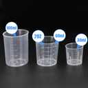 11 x DTDNZKN 3 Pack Measuring Cup Set, Includes 1 Oz (30 Ml), 2 Oz (60 Ml) and 3.4 Oz (100 Ml) Plastic Liquid Measuring Cups- Baking, Cooking, Mixing & Measuring Cups