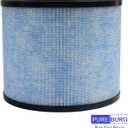 PUREBURG Replacement Filter Compatible with Instant AP100 Air Purifier Part F100, 2-Pack H13 True HEPA Activated Carbon 2-in-1 4-Stage Filtration Clean Dust Odor