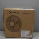 Comfort Zone Oscillating Wall Mount Fan with Adjustable Tilt, 16 inch, 3 Speed, Metal Grille, 90 Degree Oscillation, Airflow 14.07 ft/sec, Ideal for Home, Bedroom, Gym & Office, CZ16W