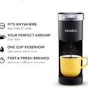 Keurig K-Mini Single Serve K-Cup Pod Coffee Maker, 6 to 12oz Brew size, with Cord Storage, Perfect for Small Spaces, Black