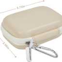 ANKHOH Carrying Case Compatible with Crucial X10/ X9 Pro 4TB/ 2TB/ 1TB Portable SSD, External Solid State Drive Hard Storage Holder Bag Fits for USB-C Cable (Box Only) (Beige)