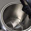 Amazon Basics Electric Stainless Steel Kettle for Tea and Coffee, BPA-Free, Fast Boiling, Auto Shut-Off, Boil-Dry Protection, 1.7 Liter, 1500W, Black and Silver (1.8 Quarts)