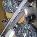 Fanbulous 52 Inch Ceiling Fans with Lights, Indoor/Outdoor Modern Ceiling Fan with Reversible Blade And 2 Rods, Quiet DC Motor, 3CCT & 6-Speed Remote Control, Dual Finish Blade for Living Room/Bedroom (Black)