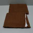 MIULEE Set of 2 Waffle Bathroom Rugs, Boho Bath Rug Super Absorbent, Non Slip Washable Ultra Soft Rubber Backed Shower Bath Mats for Floor, Tub, Shower, Looped Design, Terracotta, 17"x24"+18"x30"