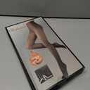 200D Thermal Opaque Winter Tights, Skin-Permeable, Slim Fit (Gray, M)