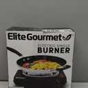 Elite Gourmet ESB100B Countertop Single Coiled Burner Electric Hot Plate, Temperature Control, Indicator Light, Easy to Clean, Black