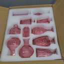 Pink Glass Bud Vase Set of 22, Small Vases for Flowers, Clear Glass Vases for Centerpieces, Mini Bud Vases in Bulk Rustic Wedding Decorations, Centerpieces, Vintage Look Home Table Flower Decor