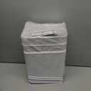 Maxcheck 3 Pcs Automatic Bathroom Trash Can with Lid 3 Gallon Touchless Motion Sensor Small Slim Garbage Can Smart Electric Narrow Waterproof Garbage Bin for Kitchen Bedroom Office Toilet, White