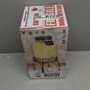 Mustry Glass Drink Dispenser for Parties, 1 Gallon Beverage Dispenser with Stand and Spigot Solid Stainless Steel, Used as Lemonade Dispenser Sun Tea Jar Kombucha Jar