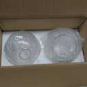 JAZAVA Matte Black Pendant Light, Mid Century Globe Haning Light Fixture Ceiling with Clear Glass for Kitchen Island Dining Room Bedroom Hallway Foyer (2 Pack), PL101BK-2PK