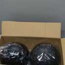 Weysat 4 Pcs Large 8" Fillable Christmas Ornaments, Jumbo Matte, Shiny & Glitter Hanging Ornaments for Outdoor Xmas Tree Decoration, Lawn Yard Holiday Party Decor(Black)