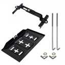 Car Universal Battery Holder Tray with Clamps Adjustable Metal Battery Storage Holder Bracket Set