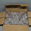 Hobnail Beaded Floral Clear Drinking Glasses Set of 6, (13 oz) Vintage Glassware Set by Kate Aspen| Cocktail Glass Set, Juice Glass, Water Cups | Great Hostess Gift & Gift for New Home Owners