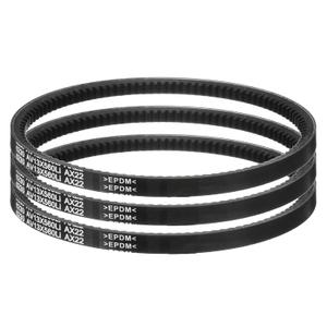 uxcell 3 Pcs AX22 EPDM V-Belt, Raw Edge Cogged Industrial Rubber V Belt 1/2" Width x 22" Inside Circumference