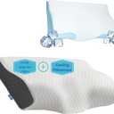 Derila King Size Memory Foam Pillow & Cooling Pillowcase