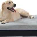Laifug Orthopedic Dog Beds for Large Dogs,7" Memory Foam Dog Beds,Durable Water Proof Liner Removable and Washable, Nonskid Bottom, Slate Grey 50"x36"x7"