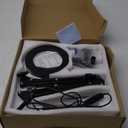 KIRKAS 10X Magnifying Glass with Light and Stand, 2-in-1 Stepless Dimmable LED Desk Lamp with Clamp, 3 Color Modes Lighted Magnifier Swivel Arm Light for Reading, Craft, Close Works - Black