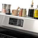 StoveShelf 30" Length White Magnetic Shelf for Kitchen Stove - Kitchen Storage Solution with Zero Installation - Over Stove Spice Rack Organizer (30" Standard Size)