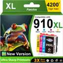 910XL 910 Ink Cartridges Latest Chip Replacement for HP 910XL Ink Cartridges Combo Pack for HP Ink 910 XL Work for HP OfficeJet Pro 8020 8010 8025 8035 8028 8030 8015 8018 8022 Printer Ink 910,4 Pack