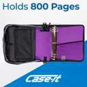 Case-it King Size 3-Ring Binder | 4-Inch Capacity | D-186 Purple