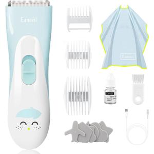 Baby Hair Clippers, Ceramic Blade Electric Kids Hair Trimmer, Ultra-Quiet Cordless Rechargeable Waterproof Haircut Kit for Kids & Adult