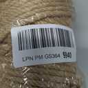 6mm Jute Twine String, 164 Feet 4 Ply Thick Heavy Duty Twine Rope for Crafts, Cat Scratching Post, Cats Toy Making, Gardening Plant, Packing, Bundling, Christmas, Wedding Decor