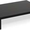 TEAMIX 14.2 inch Monitor Stand Riser, Wood Monitor Riser with Storage for Desk Small Monitor Stand TV/Screen/PC/Laptop Riser Computer Stand Desktop Shelf (Black-14.2 inch)