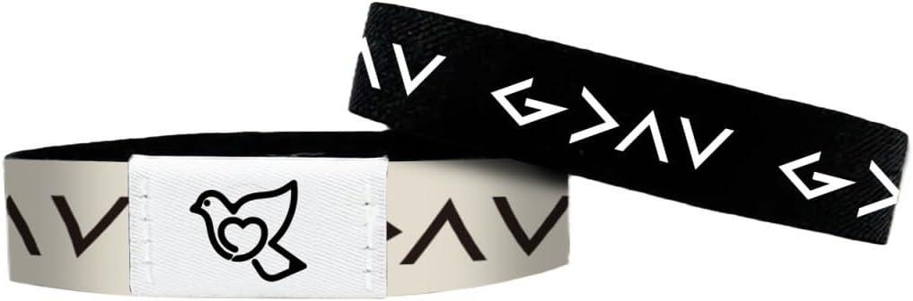 6 x Bible Verse Bracelets with NFC, Christian Wearable Daily Bible Verse Bracelet Daily Devotional Bracelet Scripture Bracelets Religious HalloweenChristmas Gifts for Men Women Teens (white)