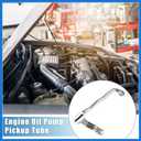 Engine Oil Pump Pickup Tube No.12558251 Oil Seal Hose for Chevrolet Camaro 1998-2002 for Pontiac Firebird 5.7L 1998-2002 Metal Silver Tone Auto Accessories