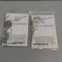 A-Z Letter Lanyards for ID Badges Keys Women Cute Teacher Lanyard ID Badge Holder Stainless Steel Lanyard Fashion Strong Office School Work Nurse Teacher Appreciation Gifts