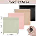 Ouligay 4PCS Small Snap Closure Pouches for Purse Waterproof Leather Portable Mini Makeup Bag Small Travel Organizer Pouch Little Cosmetic Bags for Women Multicolor