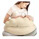 PILLANI WHITE Nursing Pillow, Breastfeeding Pillows for Enhanced Safety & Comfort for Mom & Baby, Removable Cotton Cover, Adjustable Waist Strap, Breastfeeding Essentials, Baby Registry Search