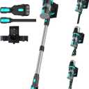 Bagotte Cordless Vacuum Cleaner,65KPa 65Mins Stick Vacuum with Self-Standing,Anti-Tangle Touch Screen LED Display, Detachable Battery Pack, Rechargeable Vacuum for Floor/Carpet/Pet Hair