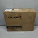 CIILAAILE Nightstand with Charging Station, Farmhouse Nightstand, end Table with 2 Tiers Storage Space and Storage Cabinet, Sofa Side Tables for Bedroom, Living Room BZ0601BKE (Black)