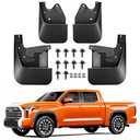 WRWJL Mud Flaps for Toyota Tundra 2022-2026,All-Weather Upgraded Front Rear Splash Guards Compatible with Tundra 2022 2023 2024 2025 2026,4PCS No Drilling Required(Not fits SR Models)
