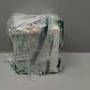 DASITON Makeup Brush holder Organizer, plastic Square Cosmetic Brush Storage Holder, Vintage Stripe Make Up Brush Cup Pen Pencil HolderAmber