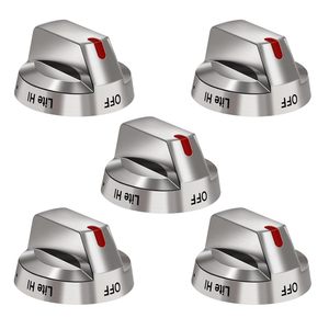 DG64-00473A Burner Control Dial Knob Range Oven Replacement Compatible with Samsung Gas Stove Knob NX58H5600SS NX58F5700WS NX58H5650WS NX58J7750SS NX58M6850SS （5pcs）.