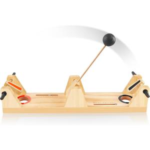 JUWANO VolleyShot, Suitable for All Ages Volleyshot Tabletop Game, Entertaining Wooden 2-Player Tabletop Skill Game for Parties and Family Gatherings