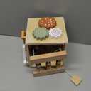 ibwaae 5 in 1 Wooden Activity Cube Play Center Bead Maze Leaves Shape Sorter Learning Montessori Toys for Toddlers 1-3 Early Educational Developmental Learning Toys for Kids