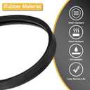 Uxcell 3 Pack A26 1/2 Classic Wrapped V-Belt, 28" Outside Circumference Wrapped Industrial Rubber V-Belt A Profile V-Belt for Industrial Machinery Equipment, Black
