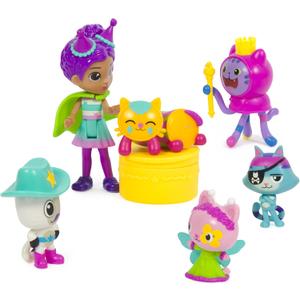 Gabbys Dollhouse, Celebration Themed Figures with Gabby Girl, 5 Cat Toy Figures, Surprise Toys & Dollhouse Accessories, Kids Toys for Girls & Boys 3+